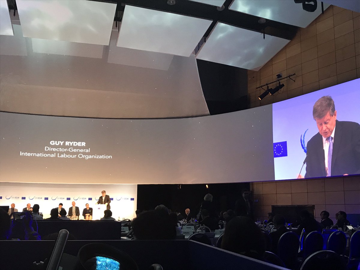 EuropecheOrg's tweet photo. .@ilo Guy Ryder commits to globally implement #WorkinFishing #C188 & address migrant fishers problems #OurOcean @EuropecheOrg fully support https://t.co/0I3w8coiWM