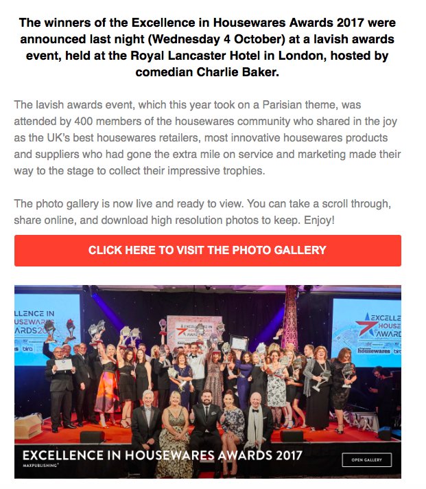 Prog_Housewares's tweet image. The #ExcellenceinHousewares17 Photo Gallery is now available to view 📸
Click to visit, share or download images: bit.ly/EiH17Pic