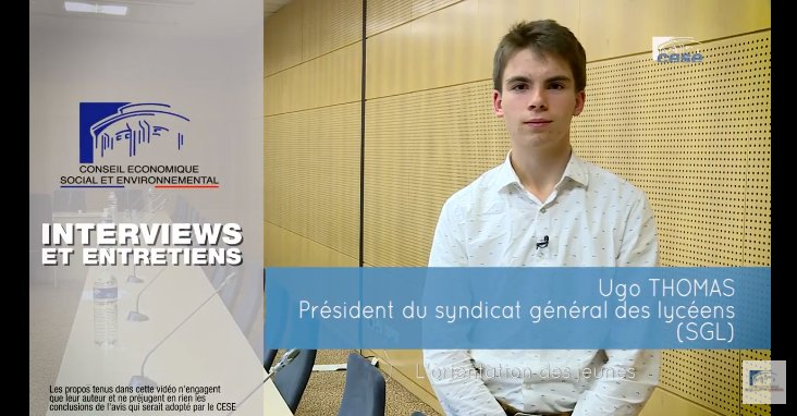 FFJeunesse's tweet photo. [Vidéo] #Orientation des #jeunes : @MrUgoThomas livre les préconisations du @SGL_National 👉https://t.co/MX78pC49oX cc @lecese https://t.co/4rCKv9d9c5