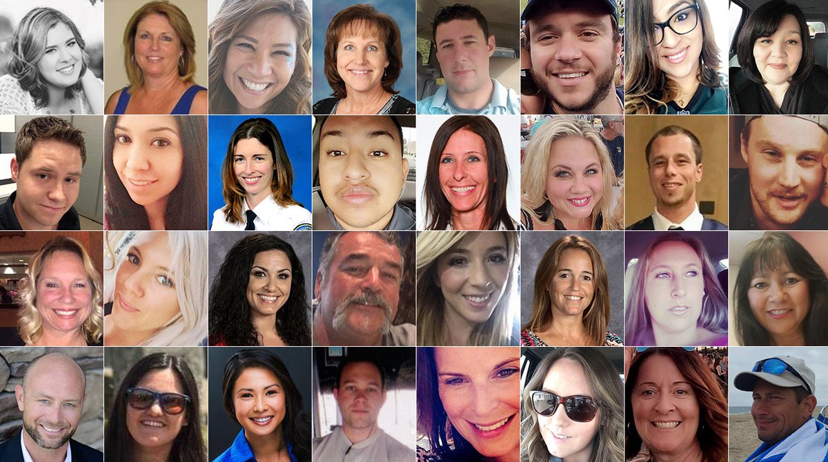 ABC's tweet photo. 58 people were killed in Las Vegas.
58 mothers, fathers, sons and daughters.
These are some of their stories: https://t.co/x24Lc7o0Q5 https://t.co/ACTw0Q8046