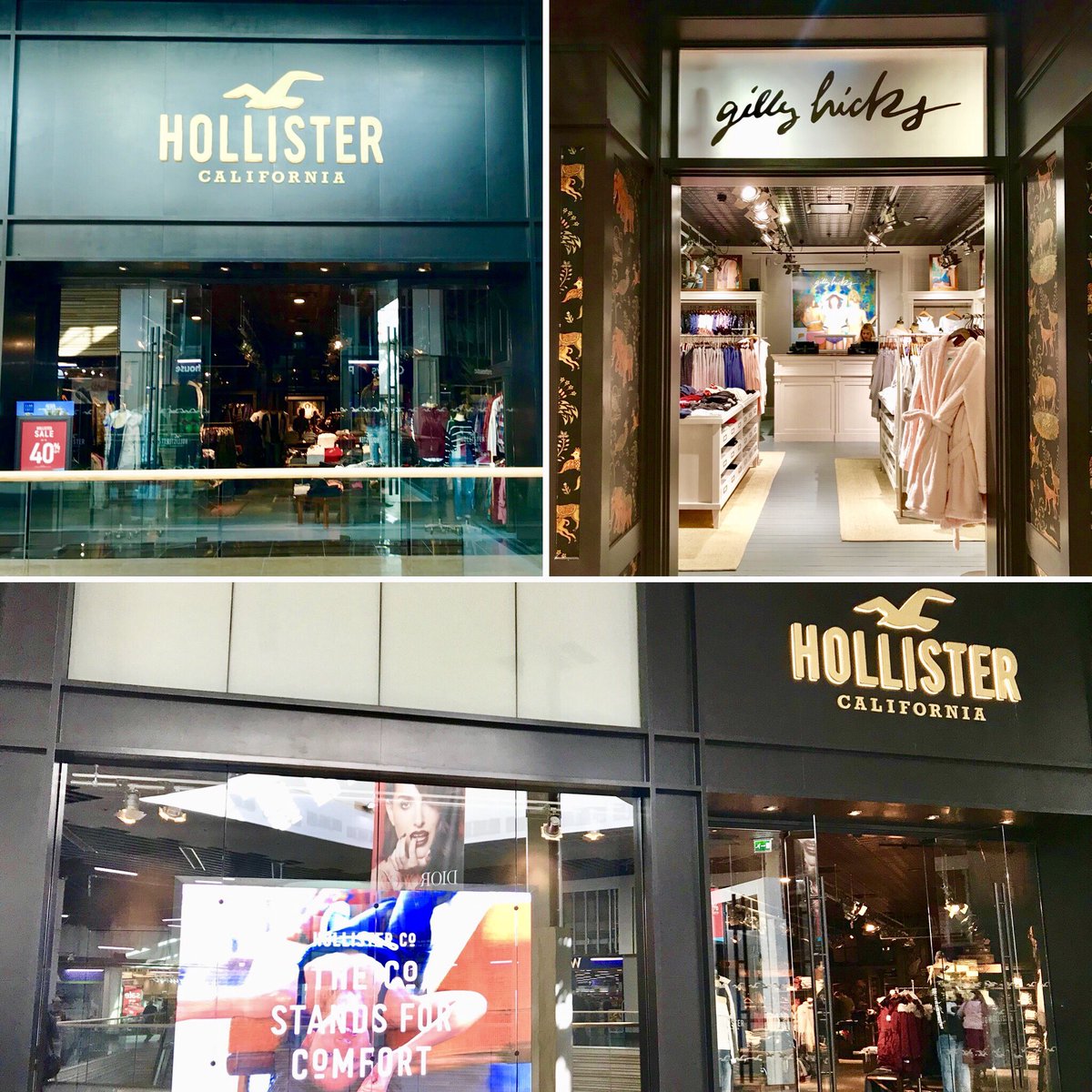 hollister meadowhall opening times