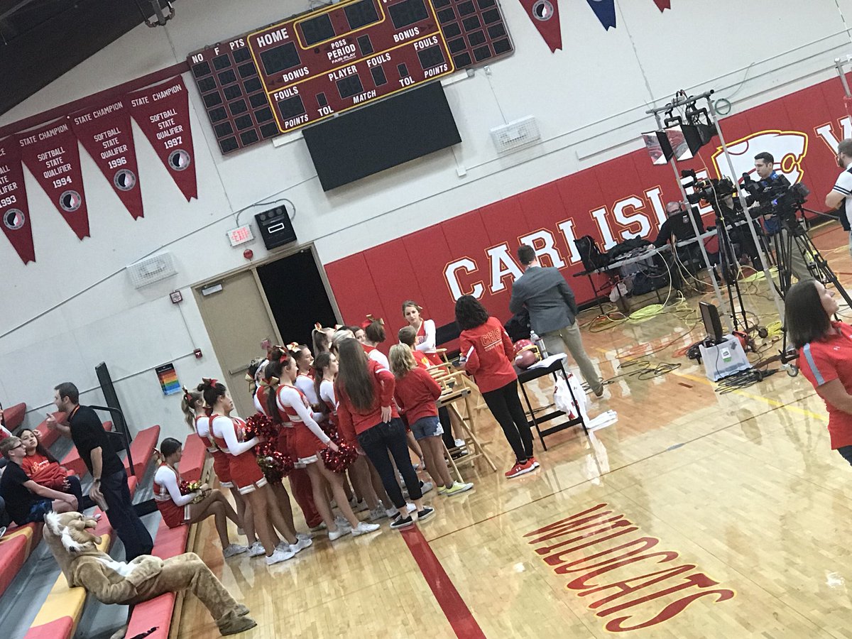 Good Morning Iowa is in the house at CHS!!! Friday night Blitz.