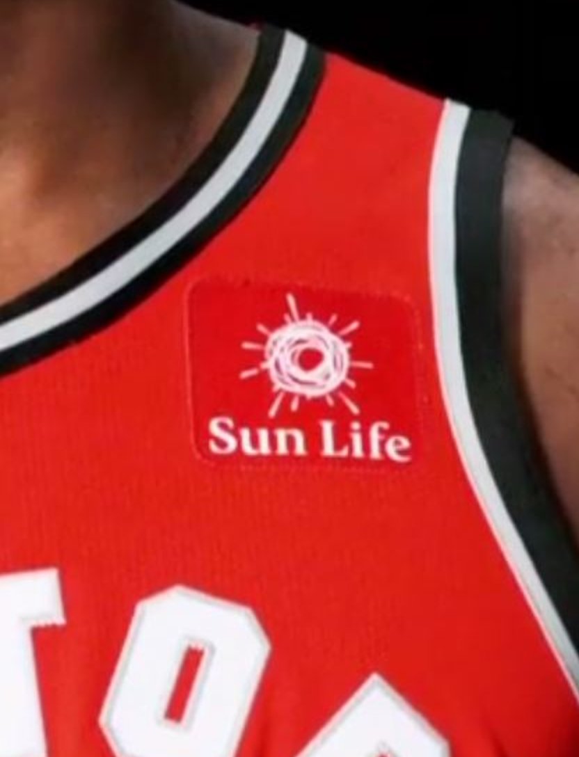 sun life raptors jersey