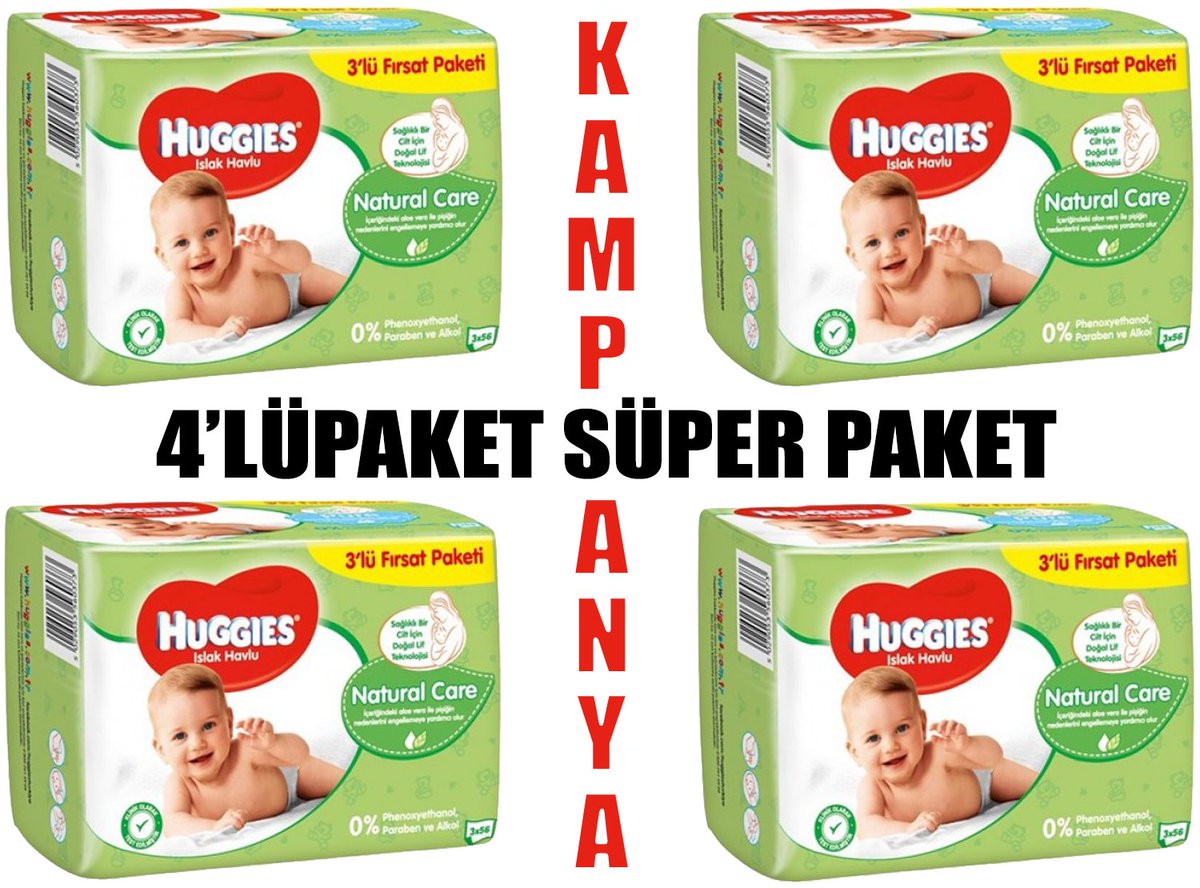SAKIN KAÇIRMAYIN!.....
HUGGIES NATURAL CARE 56 LI ISLAK MENDIL 4 PAKET 12 ADET *KAMPANYA
herurunburda.com/urun-detay/2/4…