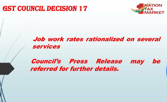 GST Council Decision 17