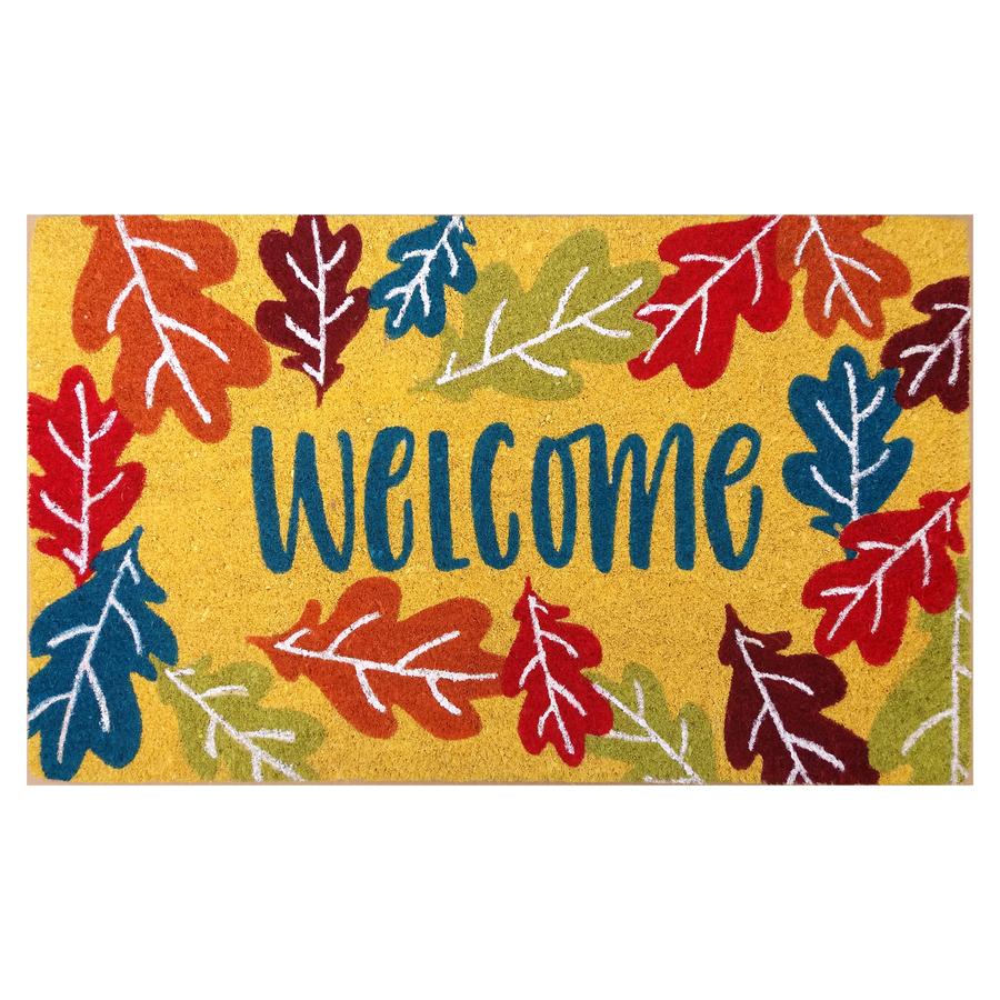 Lowes's tweet photo. Welcome your family &amp; friends with a new fall door mat! 👣 #Lowes  https://t.co/QR4qtrgGaW https://t.co/c3Tn2QhrRh