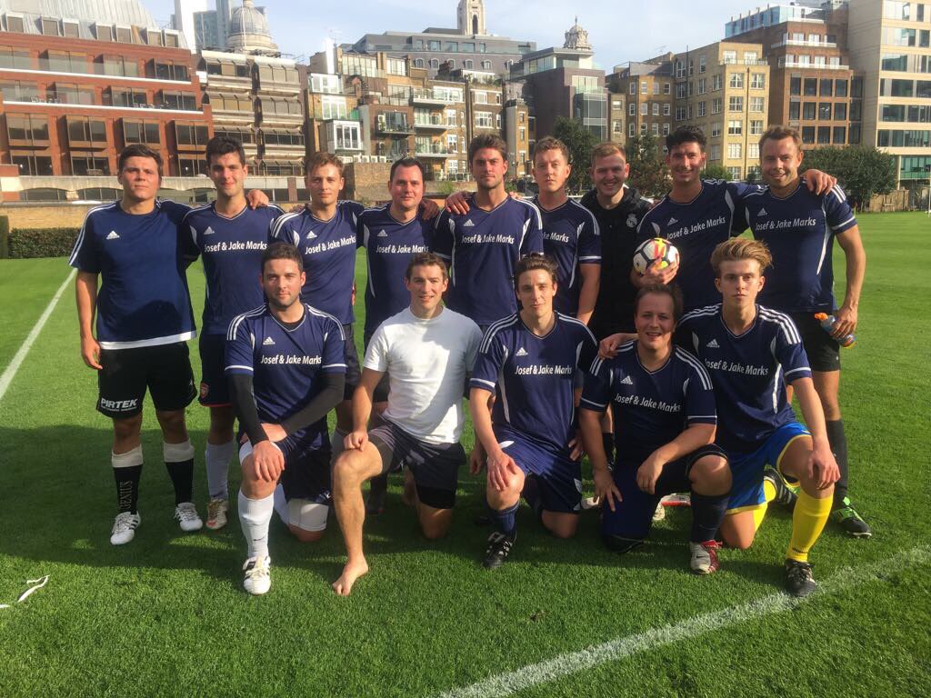 Topoftheshots16's tweet photo. Well done &amp; thanks @jonnybeilin for organising a great game of footy. Capped off with a great win. City Agents 5 - West End Agents 1 https://t.co/sfJ2e1jY3d