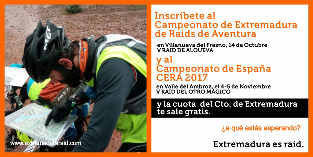 Apúntate al Cto Extremadura Raid y al #CERA2017 y te descontamos la cuota de la 1ª prueba ¿Cómo te quedas? ow.ly/xRrx30fH93t <a href="/fedo_org/">FEDO</a>