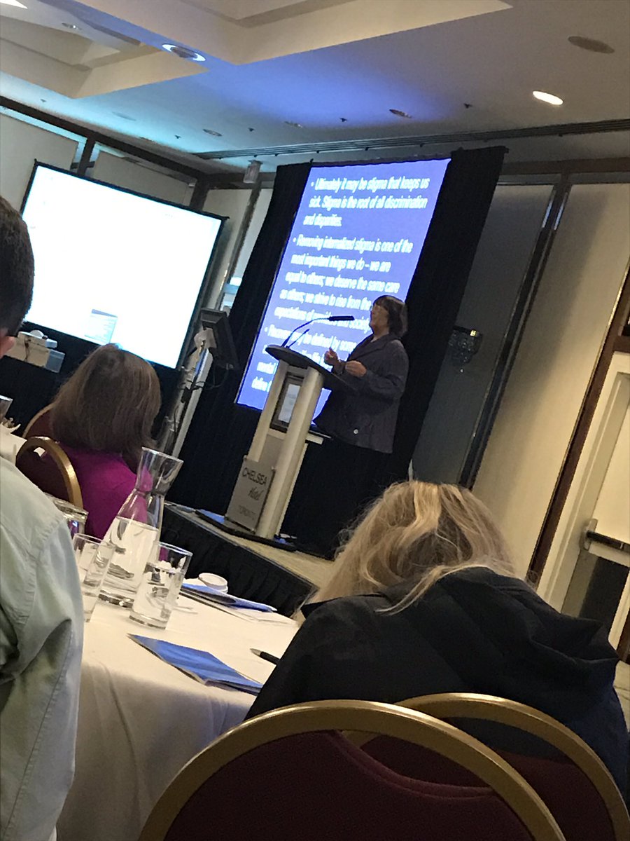 karlifarrow's tweet photo. "It's the stigma that makes us sick". Dr. Suzanne Vogel-Scibilia on what it will take for healthy mind/healthy body approach.  #MPA2017 https://t.co/Me3Td302LL