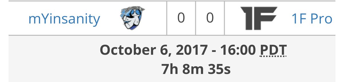 mYinsanityAoE's tweet photo. Later today we are going up against @1FPro for #AWTL! Keep an eye out for some great games, starting in about 7 hours! https://t.co/g4uX8GV3cz