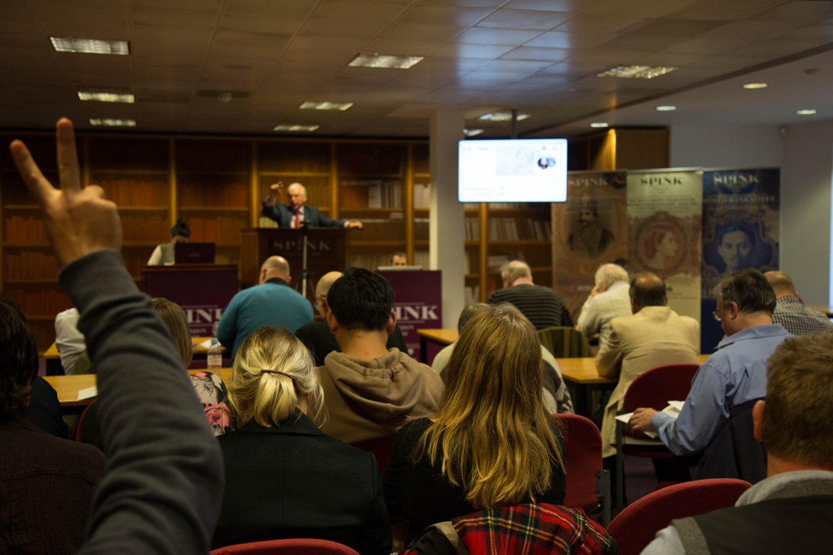 bankofengland's tweet image. Fantastic crowd and lots of high bids at the #NewTenPoundNote auction @SpinkandSon today.