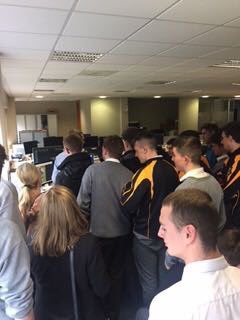 DeerparkCBS's tweet photo. LCA2 students got a tour of The Evening Echo offices as part of their English Task @CorkEveningEcho #LCAEnglish #KeyAssignment https://t.co/i91tu6plWv