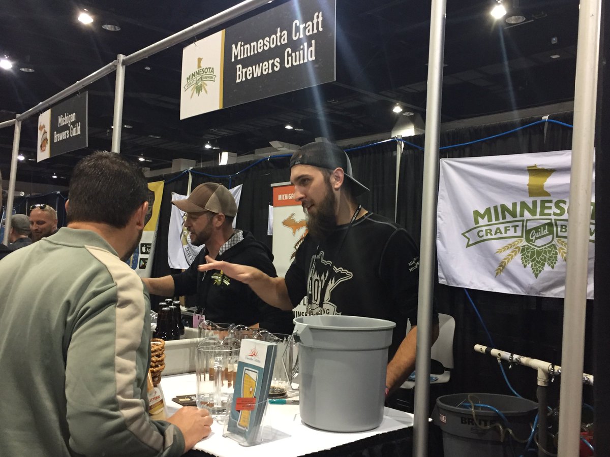 mncraftbrew's tweet photo. The Guild is @GABF in Denver pouring at the Guilds Pavilion all weekend long! If you’re in town visit us for #mncraftbeer. #gabf https://t.co/NsFx39mY3a