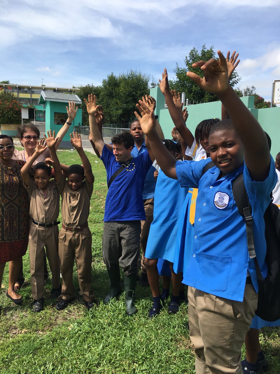 WasilewskaEU's tweet photo. A few more trees planted today at Constant Spring Primary &amp; Junior High! Happy National Tree Planting Day!! https://t.co/aht1HbWszQ