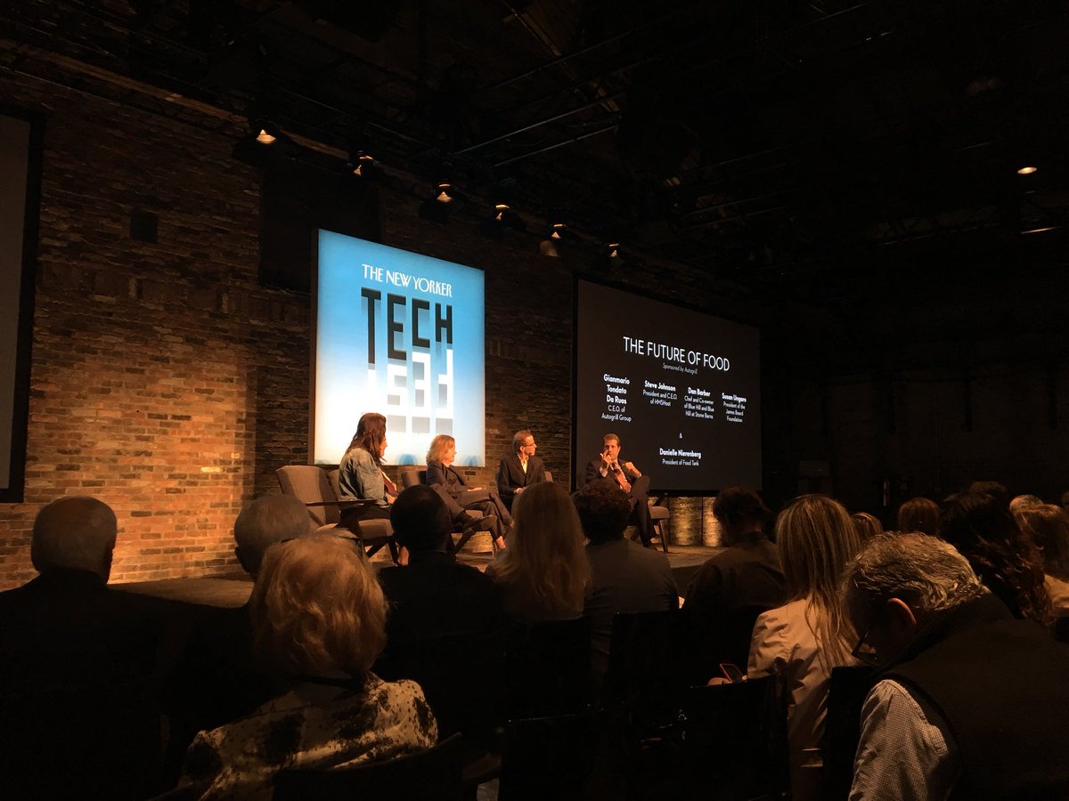 retailfood's tweet photo. Discussing of the Future of Food at The New Yorker Tech Fest #nytechfest https://t.co/JZk1BPrCTY