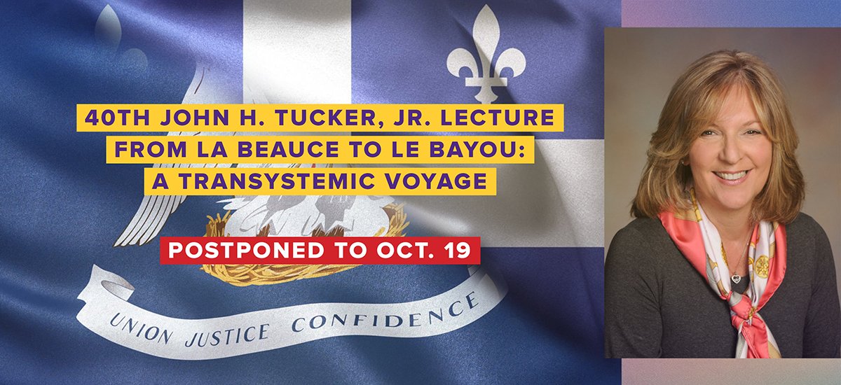 LSULawCenter's tweet photo. Due to threat of Hurricane #Nate, the #LSULaw Tucker Lecture will be pushed back to Oct. 19 https://t.co/lrOFl835gU https://t.co/OIFrhhHJnt