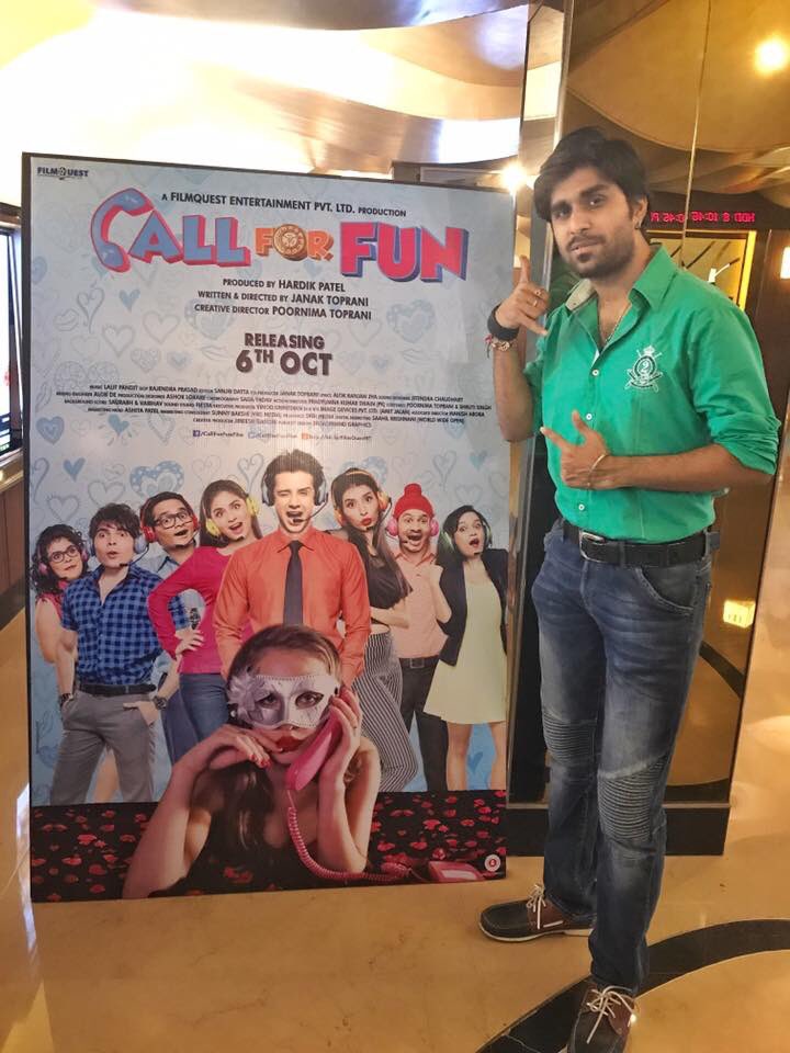 AmanFanzblog's tweet photo. @AamanTrikha Feels vry special everytym you see his name onscreen! @CallForFunFilm Premiere wasn't different 😇 #BeWithIt #1oClockCall! https://t.co/f1FjU5Dfkt
