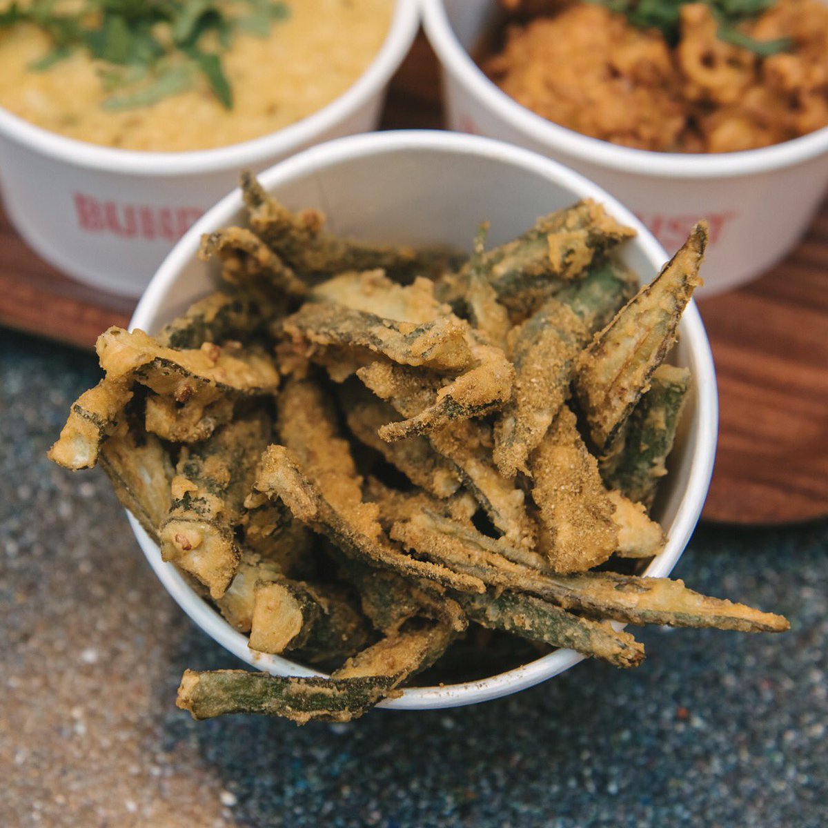 Bundobust's tweet photo. Okra FriesDAY! https://t.co/6pLtnEaEVr