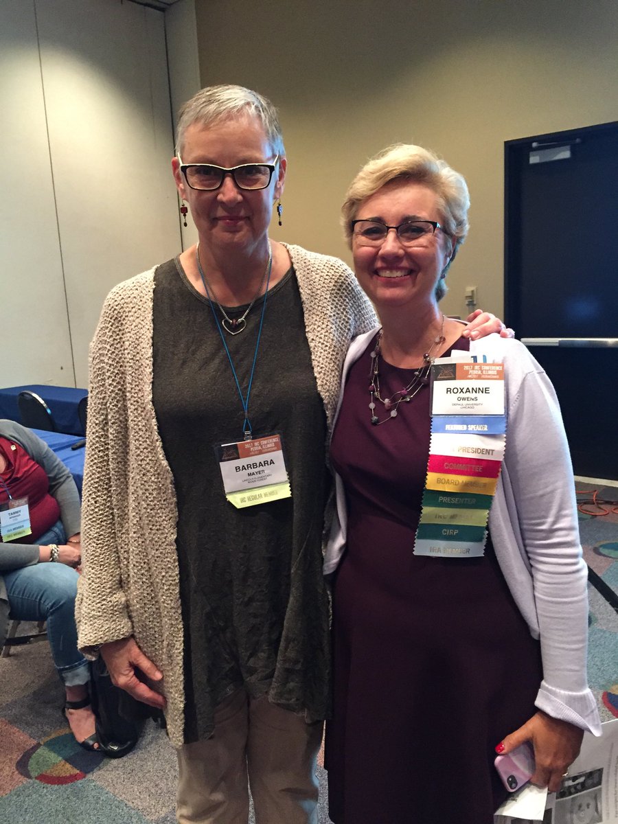 2MayerLincoln's tweet photo. With my DePaul professor and Dr. Seuss expert Roxanne Owens @d90learns @ilwrites https://t.co/h5o5nptyuB