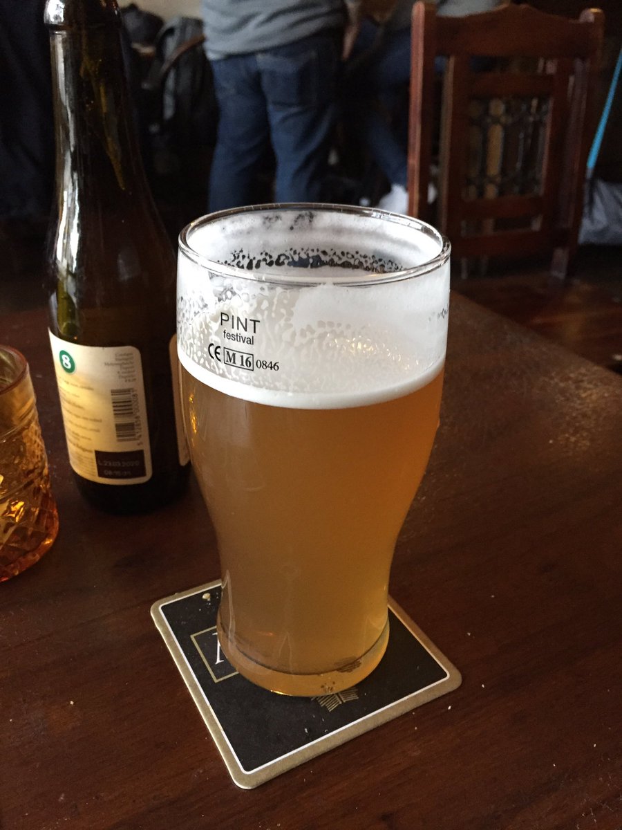 Pint of amishmash <a href="/foxshipley/">thefoxshipley.co.uk</a>, very nice and a proper pub as there's bread and mucky dripping free on the bar as well