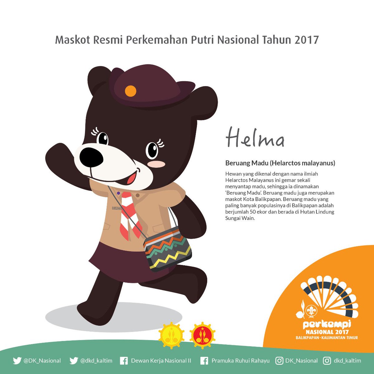 dkdkaltim's tweet photo. Logo Dan Maskot  Resmi Perkemahan Putri Tingkat Nasional Tahun 2017
#Perkempinas2017 https://t.co/H0vm7iUUor