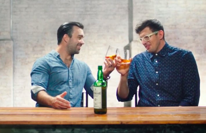 creativitymag's tweet photo. Watch first-time drinkers' brutal honesty about @Laphroaig Whisky https://t.co/5miuJ0KrzI https://t.co/INNXhM1QB2