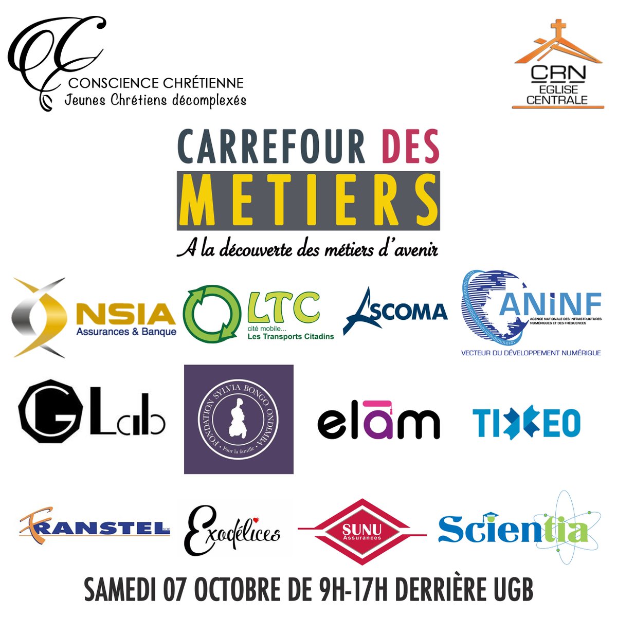 Heureux de vous présenter les #entreprises #partenaires du #CarrefourDesMétiers qui aura lieu demain samedi 07 octobre de 9H à 17h 😉😎