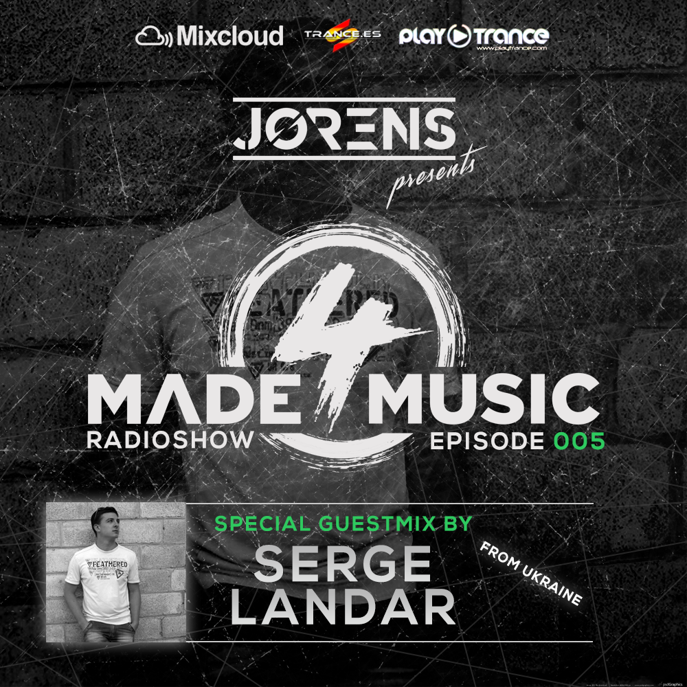 JorensMusic's tweet photo. Arrancamos con una nueva edicion de #Made4Music en @PlayTranceRadio, en esta ocasion con el guestmix de @SergeLandar. A disfrutarlo! https://t.co/VEIHdRmDhx