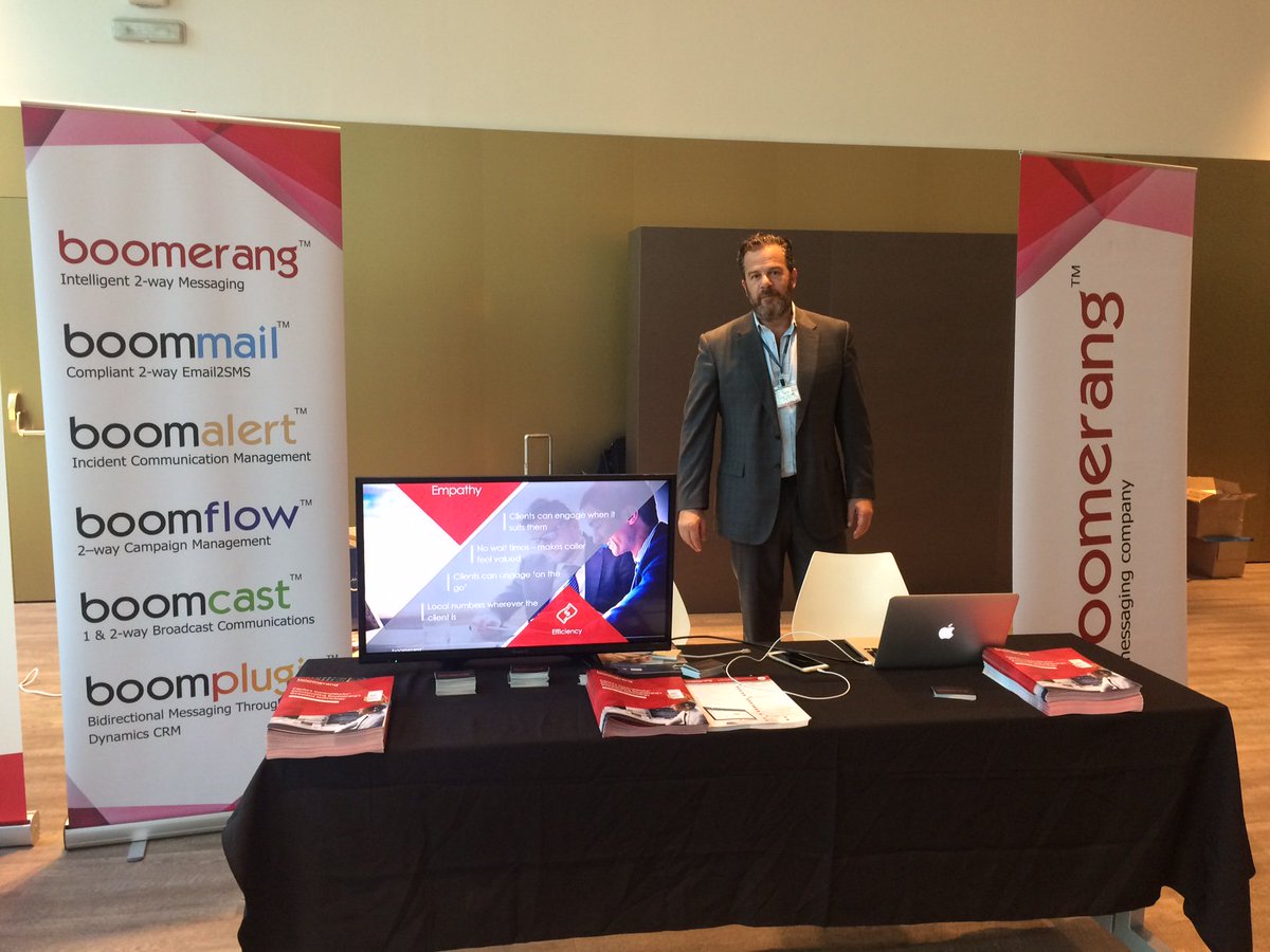 Boom_messaging's tweet photo. Boomerang launches Triage turnkey solution at #OCCSummit 2017 in Barcelona
https://t.co/ZFH4exKBUy… @AllanLloyds https://t.co/1dYSfSNppv