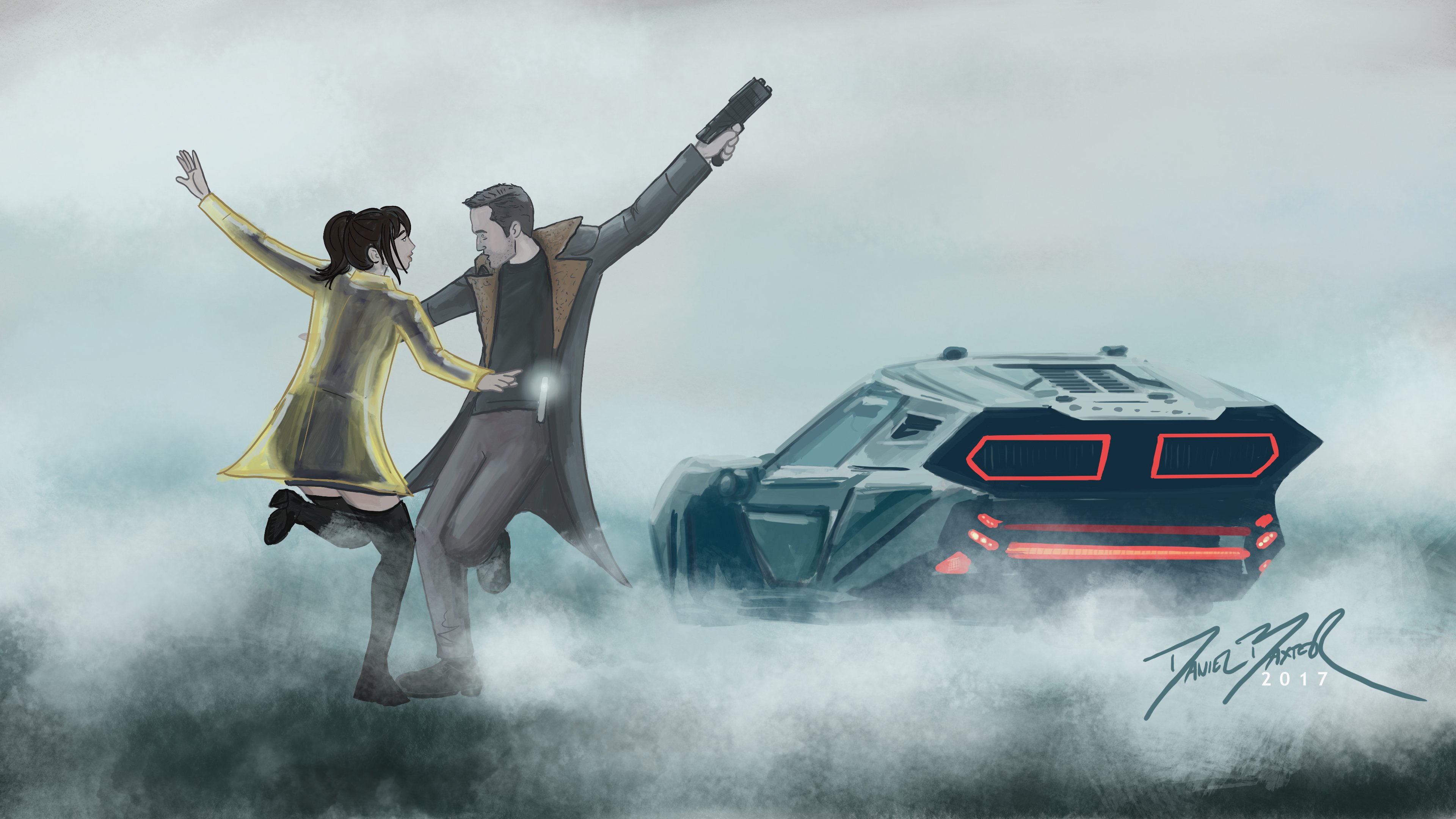 Бегущий по лезвию 2049 арт