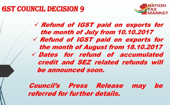GST Council Decision 9