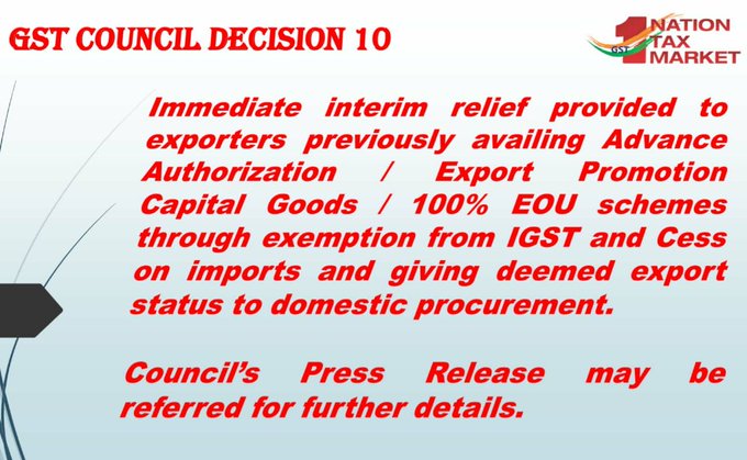 GST Council Decision 10