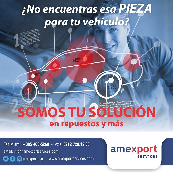 AmexportUSA's tweet photo. No hay forma más sencilla de tener los repuestos que desees directamente desde USA hasta tu país. Escríbenos por #WhatsApp: +1 305 9105583 https://t.co/2ZJpI5Gk2i