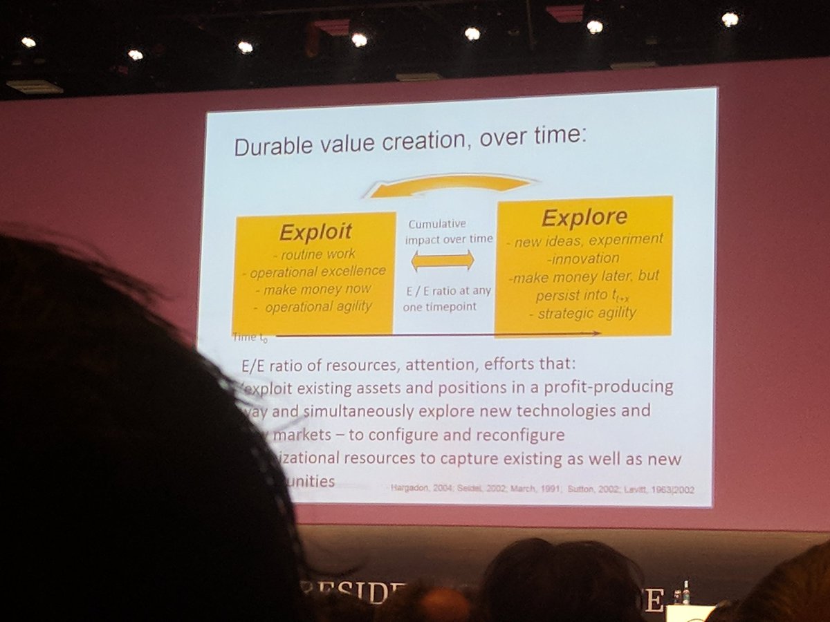 AvareaOy's tweet photo. Purpose most important question! Exploit/Explore ratio  #futurework2017 #oxPURPOSE https://t.co/GHX2khDZXD