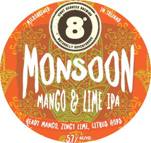 Now pouring <a href="/8degreesbrewing/">EightDegreesBrewing</a> #MonsoonMangoandLimeIPA #weekendishere