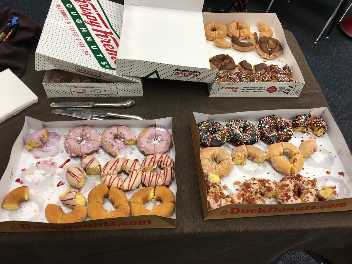 thecenteratPDS's tweet photo. #pdschargers studying the impact of the Capstone activity - starting with doughnuts design activity. #mspds https://t.co/BVhutBT8Fg
