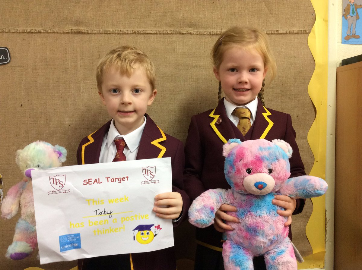 TPSRainbowBears's tweet photo. Rainbow Bears' bear of the week and our SEAL target child. Well done to both of you! https://t.co/yoRRKbBvm7