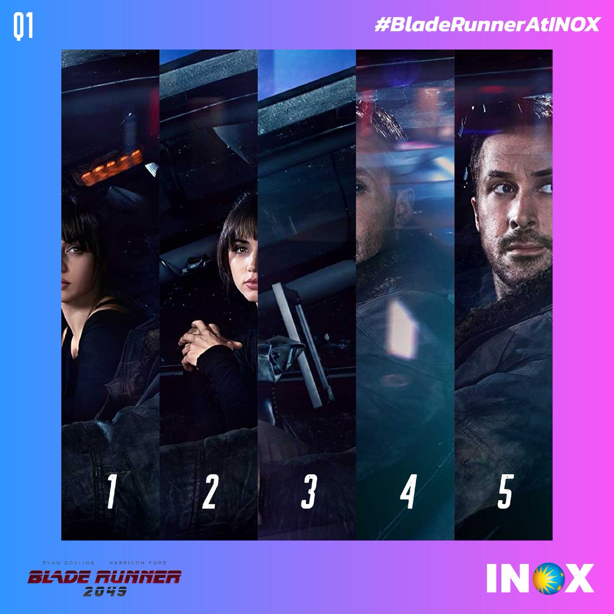 Here you go! 
Your first shuffled deck. Rearrange the deck and reply your answers using #BladeRunnerAtINOX. 
#Contest #contestalert