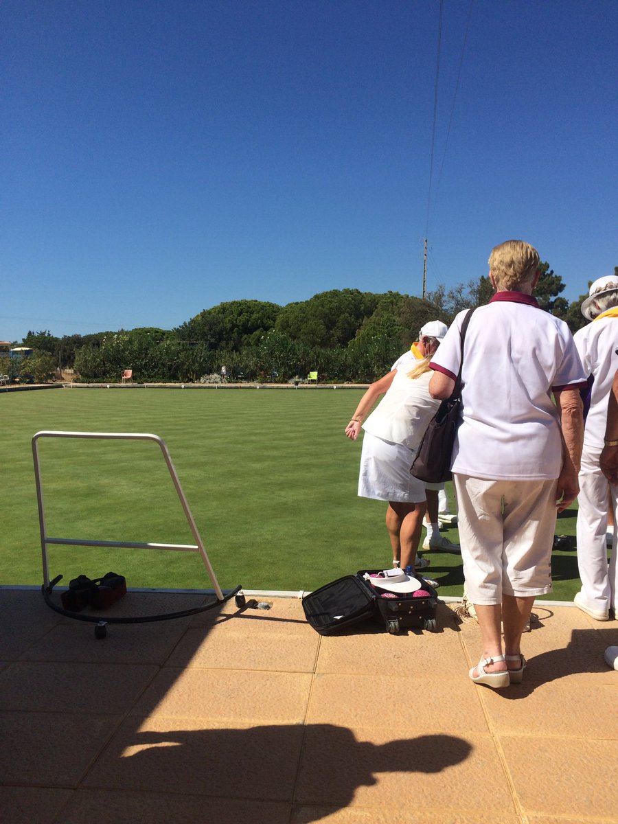 758SgtGibbon's tweet photo. #bowls today at #ValverdeBC #Portugal close game but we lost. Perfect weather though and magnificent club house. https://t.co/Fh5qEArFNw
