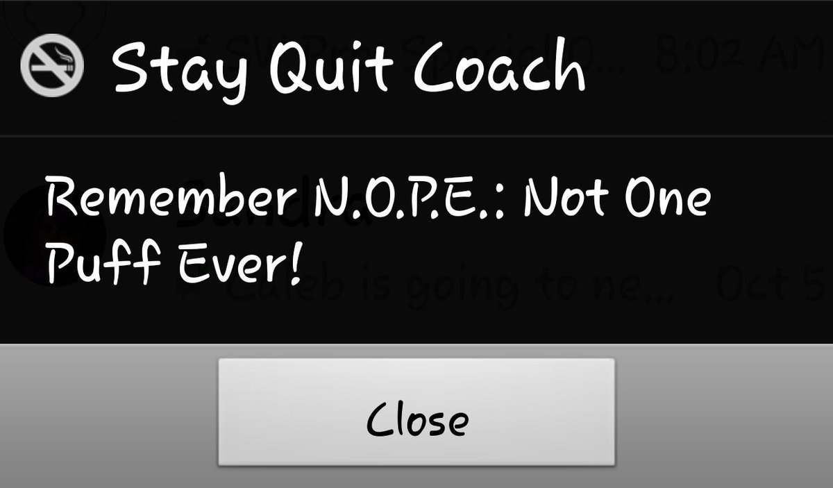 NotJustAHashtag's tweet photo. Daily reminder!
#Nope #NotOnePuffEver🚭 https://t.co/0p96VhoPnt