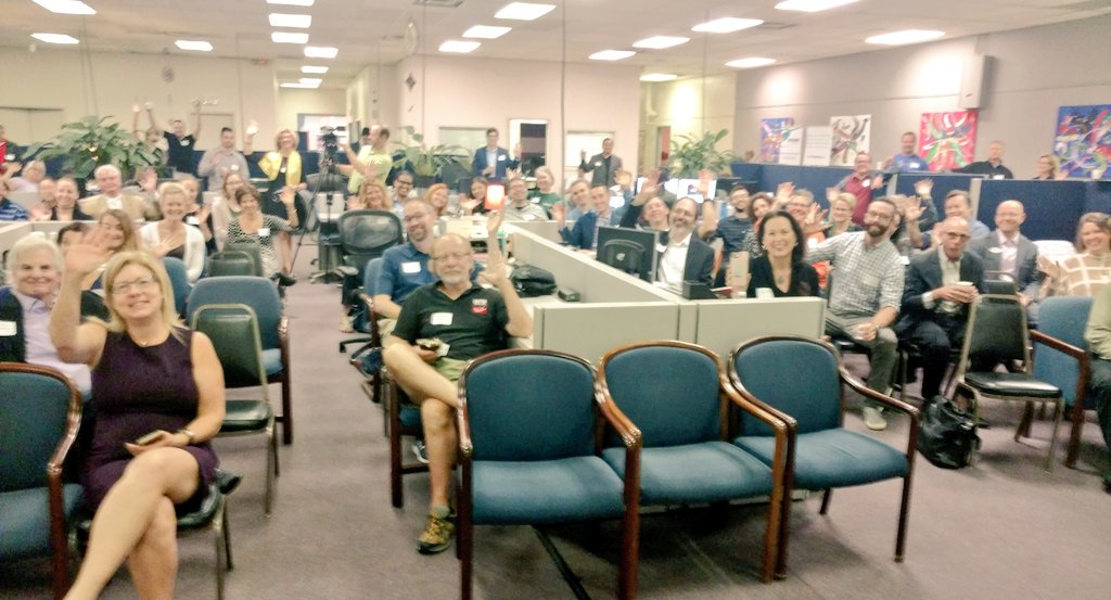 coworkconsult's tweet photo. Sitting in as interim MC @rocgrowth coffee today &amp; this community is incredible! Pls share a takeaway from today's event @CarlsonCoWork https://t.co/pMnOZUOVAM