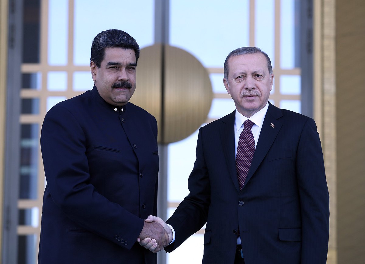 Venezuela Cumhurbaşkanı Maduro Cumhurbaşkanlığı Külliyesinde