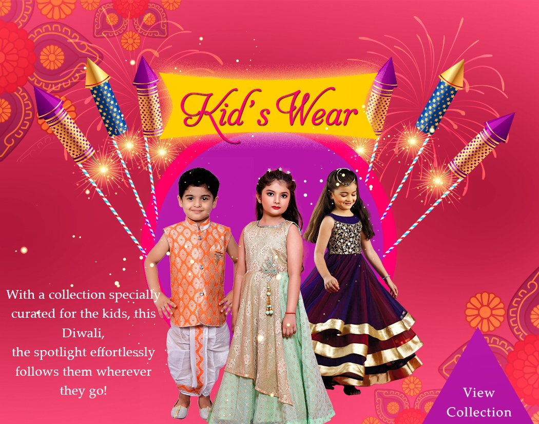 youdesign011's tweet photo. With a collection specially curated for the kids, this Diwali, the spotlight effortlessly follows them wherever they go! #Youdesign https://t.co/Z0kUg9ClRR