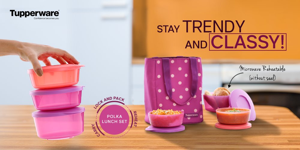 Tupperware India on Twitter: "Easy to carry and a liquid tight seal, this Lunch set is a perfect Diwali gift. Book now: https://t.co/Xo2qX3Nqs8 https://t.co/JFhE0XEF5F" / Twitter