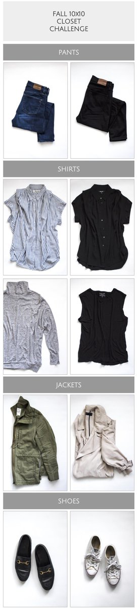 CultChrom's tweet photo. Fall 10×10 Closet Challenge https://t.co/kwGMuMZxho https://t.co/SQSh6inQPX