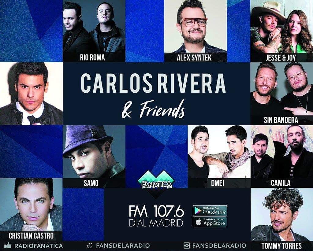 radiofanatica_'s tweet photo. Ya estamos #Live
Desde ahora 22 horas con @_CarlosRivera
#LosViernesSonDeRivera
#TalentoMex
#OrgulloMex
https://t.co/NfUPQJXgk6 y 107.6 https://t.co/X4NIT1PcdU