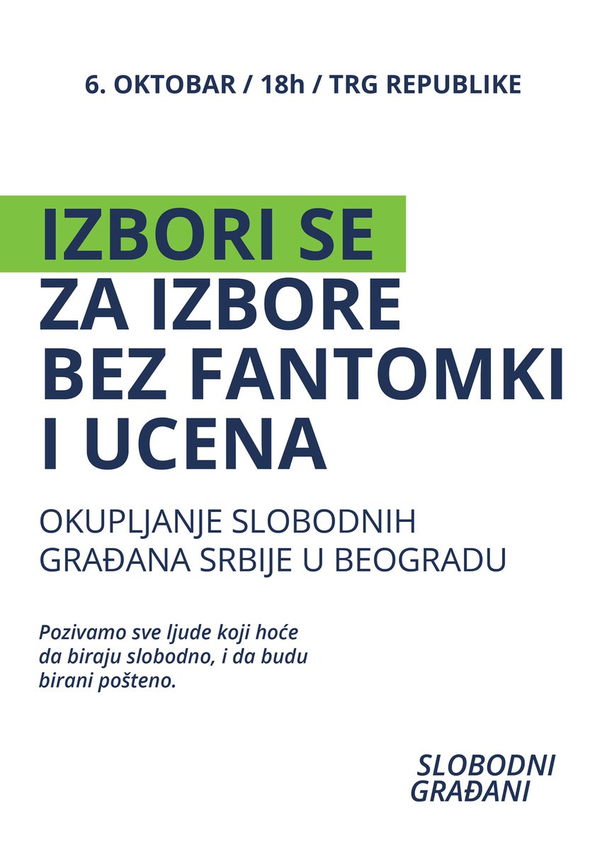 srdjanjankovic's tweet photo. #ProbuditeSe @pokretslobodnih https://t.co/okDZyjbPgc