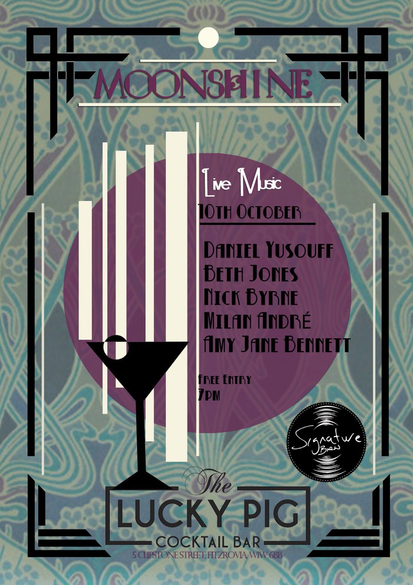 NEXT TUESDAY // <a href="/TheLuckyPigW1/">The Lucky Pig</a> // Music from 7pm // Free entry // RSVP Here: goo.gl/wW8z8E