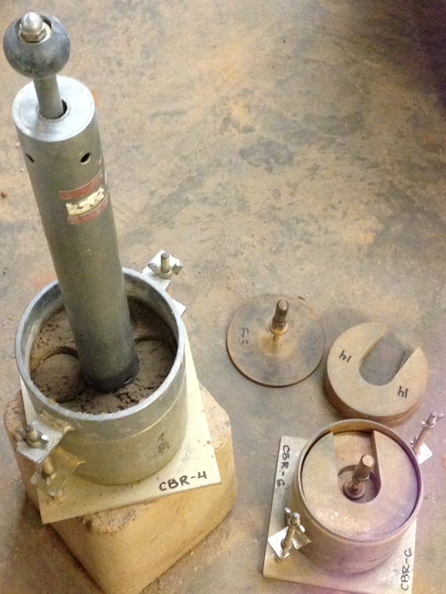 TheSUMMITCo's tweet image. Check out this California Bearing Ratio (CBR) test as part of the on-site assessment our Lab goes through. #LabFriday #Engineering #Soils