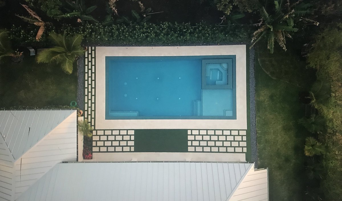 vankirkpools's tweet photo. Another great #Drone show of a sleek #InfinityWetEdge #Pool with #HotTub if your style is #Zen this is a Pool for you. https://t.co/tdfC7Ucyti
